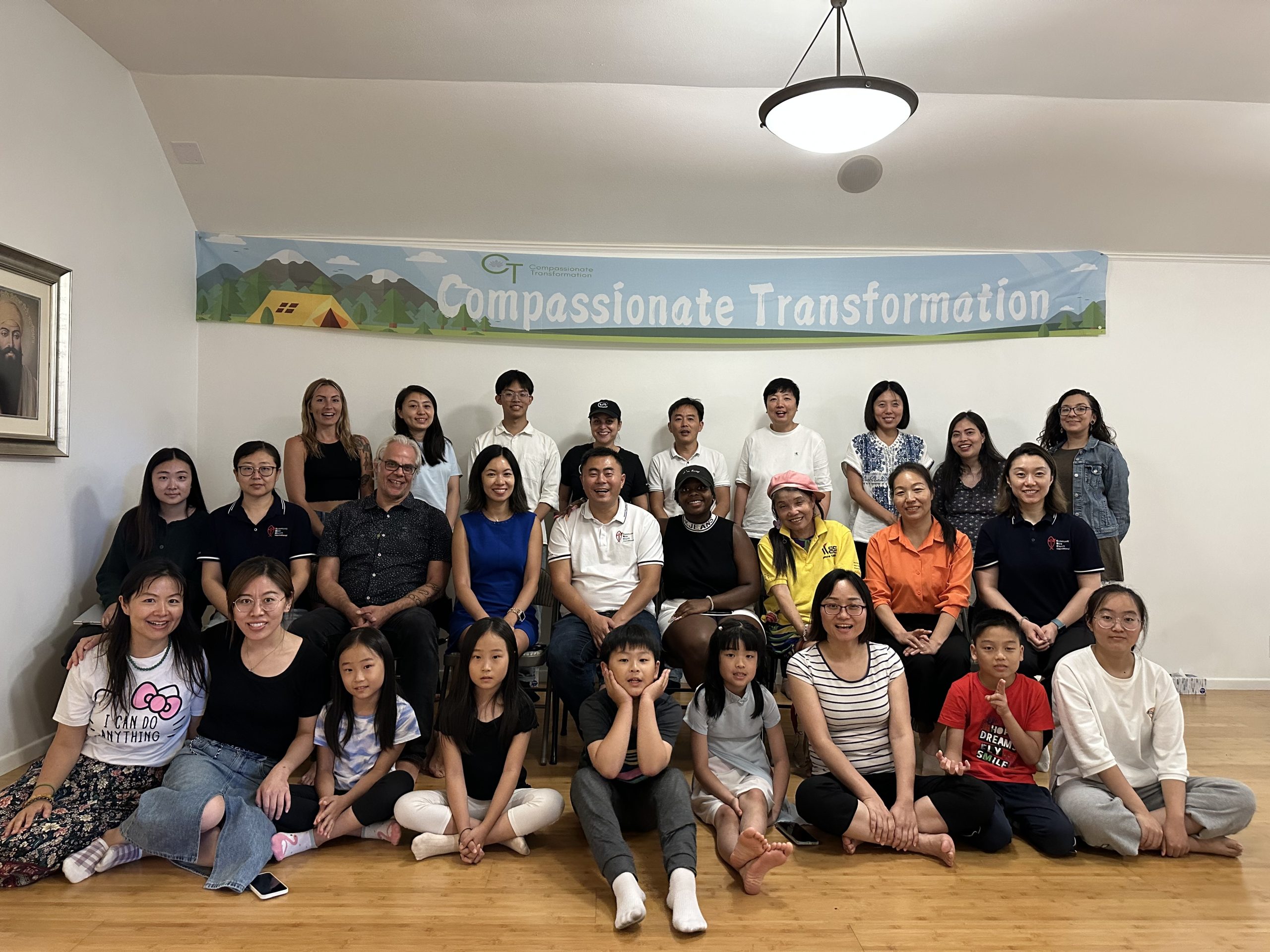 Members of the Compassionate Transformation community gathered together